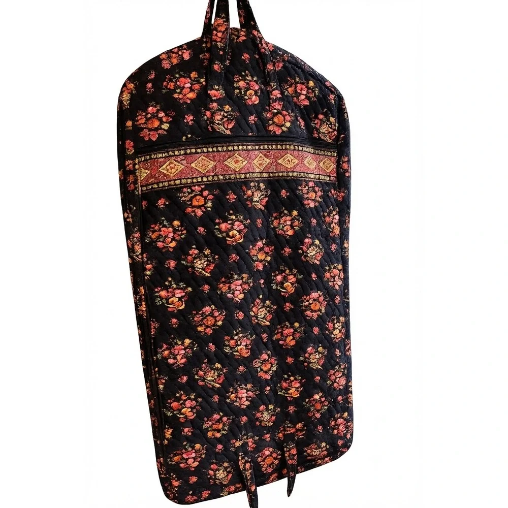 Vera Bradley Provencal Quilted Cotton Hanging Garment Bag Floral Travel Luggage